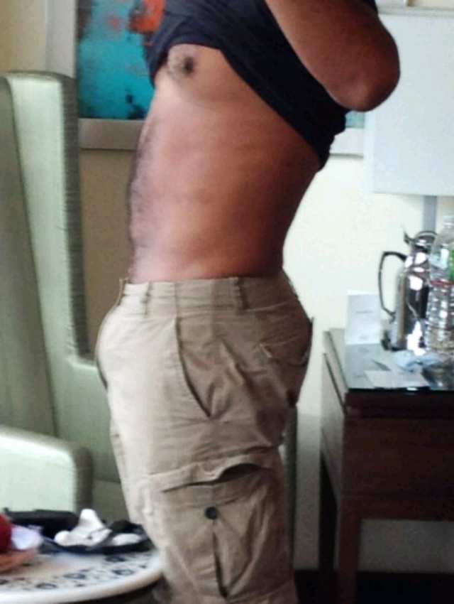 Indian gay hunk showing bulge