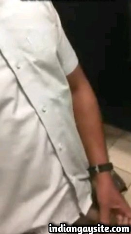 Indian gay video of a horny desi man masturbating in the public toilet