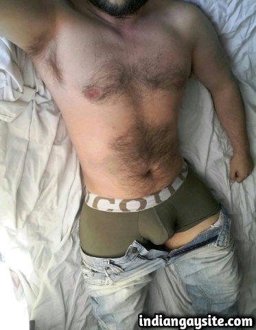 Desi Gay Porn: Sexy Pakistani hunk back with his stripping strip and hot circumcised cock