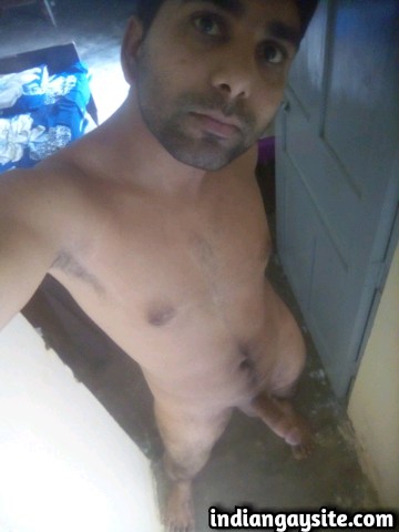 Indian Gay Porn: Sexy Paki hunk showing off his big circumcised dick and fit naked body