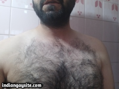 Indian Hairy Hunk Exposing Hot Furry Body