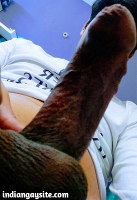 Naked Indian Twink Shows Uncut Cock & Smooth Ass