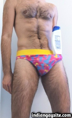 Hairy Punjabi Hunk Shows Huge Lund in Sexy Boxers