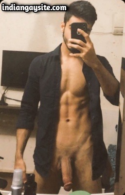 Naked Indian Man Shows Huge Thick Cut Cock