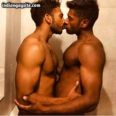 Indian Muscular Hunks Kissing Naked & Showing Body