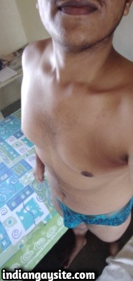 Slutty Gay Twink Shows Smooth Body in Briefs