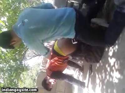 Horny college boys fucking hard out in the open