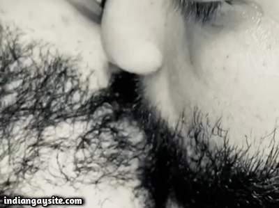 Kissing gay bears smooching hard on cam