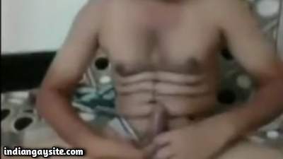 Cam wank show of a young Indian boy