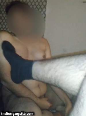 Gay foot worship by a slutty slave guy