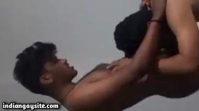 Romancing gay guys enjoying a hot blowjob