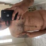 Horny nude chub playing with his cock in nude pics