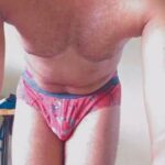 Naked horny twink exposing in tight sexy briefs
