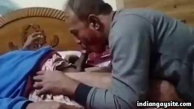 Slutty homo men enjoying a hot and kinky blowjob
