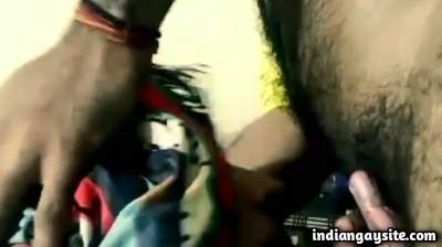Hairy horny man fucking a slutty guy's face wildly