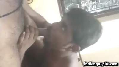Sucking slut boy enjoying a lovely big hard cock