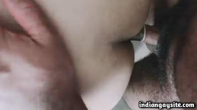 Wild anal fucking video of two moaning horny men