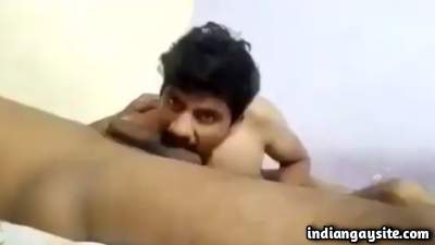 Curious straight boy sucking his first gay big dick
