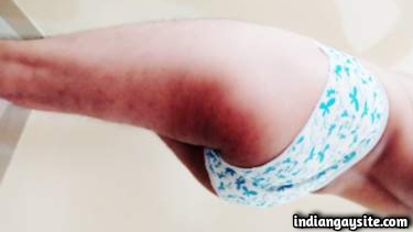 Sexy girly boy teasing ass in panties in naked pics