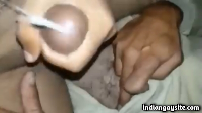 Gay slut boy fucked by a desi daddy until he cums