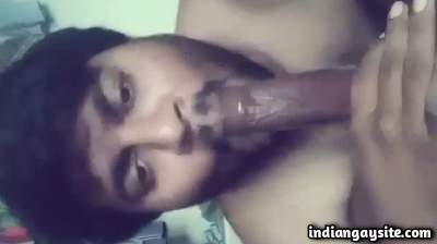 Sucking wild boy loving a top's thick and hard cock