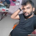 Horny underwear man teasing a big bulge in pics