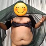 Curvy naked man teasing chubby body in sexy nude pics
