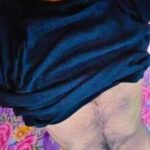 Hairy horny guy teasing us with his bulging undies
