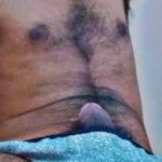 Hairy young guy teasing his sexy body in nude body pics
