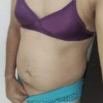 Sissy horny boy teasing his naked ass in panties and bra