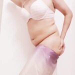 Sissy hot man teasing curvy body in a sexy saree