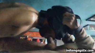 Gays slave roleplay sex with a horny face fucking master
