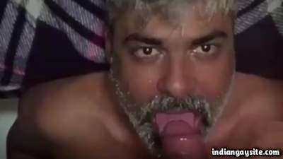 Daddy face fucked by a horny and sexy hung man