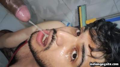 Pee shower porn showing a sexy gay desi boy