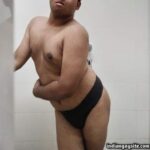 Stripping horny boy showing off hot naked body