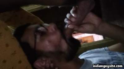 Long hard penis sucked by a slutty cock lover
