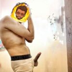Wet sexy hunk from Delhi teasing bulging briefs