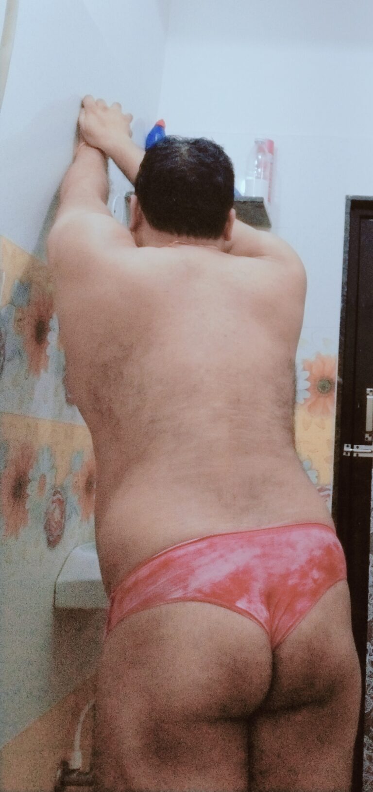 Bikini wearing horny old gay slut