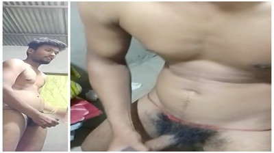 Naked Hunk jerking off