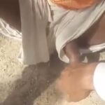 Horny stranger giving handjob to old homo guy