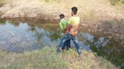 Gay lovers fucking doggy style