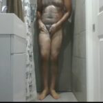chubby guy holding his cock
