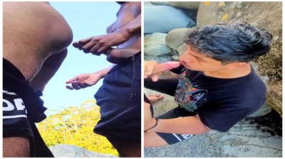 Old guy sucking a twink cock