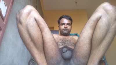 Naked hairy man