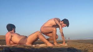 Boys beach sex