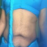 Cross dresser in blue aree