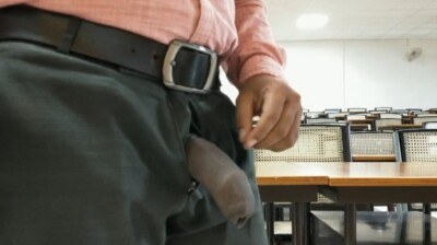 No class means masturbating for this horny teacher