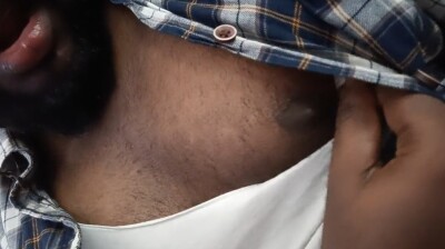 Twink loves sucking his big bro's nipples