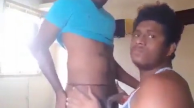 Horny roomates pass time by sucking and fucking