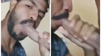 Sexy guy can't resist sucking his bff
